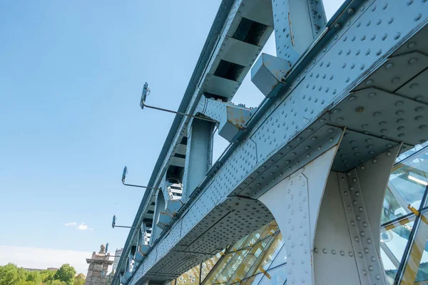 Parte de la construcción del puente Novoandreevskiy — Foto de Stock