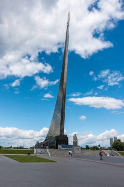 Moskova, Rusya - 27 Mayıs 2017: Anıt Müzesi Cosmonautics.