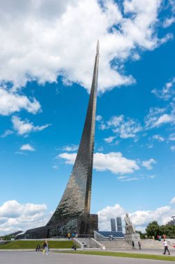 Moskova, Rusya - 27 Mayıs 2017: Anıt Müzesi Cosmonautics.