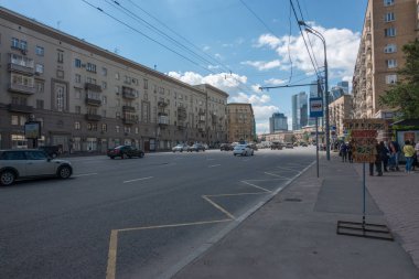 Rusya, Moskova, 7 Haziran 2017: Kutuzovsky Caddesi