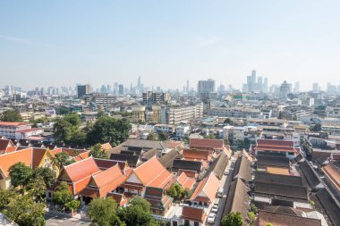 Bangkok, Wat Saket altın Dağı dan görünüm