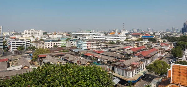 Widok na Bangkok z Golden Mount w Wat Saket — Zdjęcie stockowe