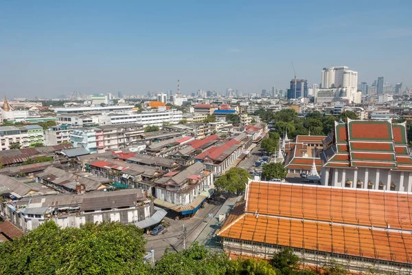 Θέα στην Μπανγκόκ, από το Golden Mount σε Wat Saket — Φωτογραφία Αρχείου