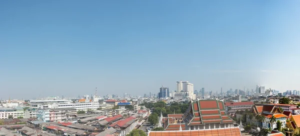 View of Bangkok from the Golden Mount at Wat Saket — Stock Photo, Image