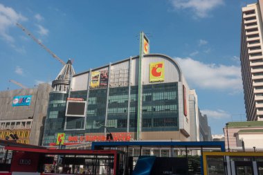 Bangkok, Tayland - 6 Aralık 2017: Büyük C supercenter, Orta Dünya, ters Ratchadamri yolda