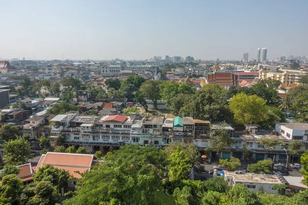 BANGKOK, THAILAND - December 21 2017: View of Bangkok from the Golden Mount at Wat Saket — Stock Photo, Image