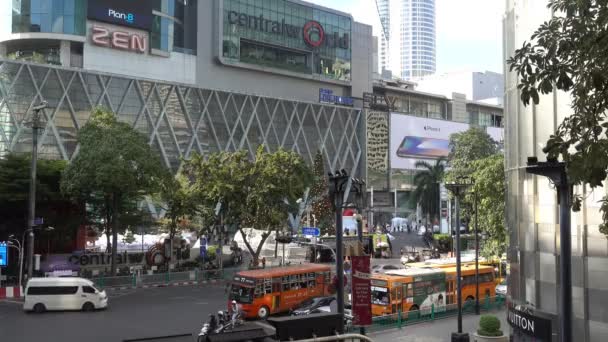Bangkok, Thajsko - 6. prosince 2017: Dopravní den Bangkok — Stock video