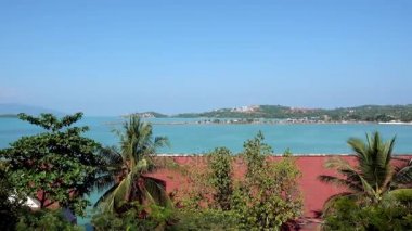 Tropikal peyzaj görünümünü