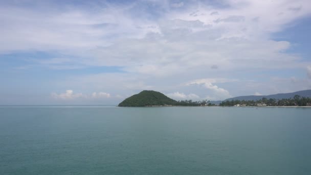 Koh Chang Adası'na giderken feribotuna Siam Körfezi görünümünü. — Stok video