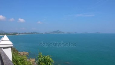Güzel tropikal Samui Adası, Tayland formu bakış açısı