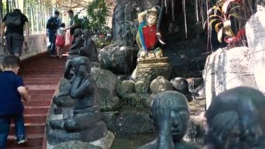 Bangkok, Tayland - 21 Aralık 2017: Wat Saket. Altın Dağı