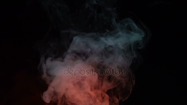 Beautiful motion of colored smoke. — Stock Video