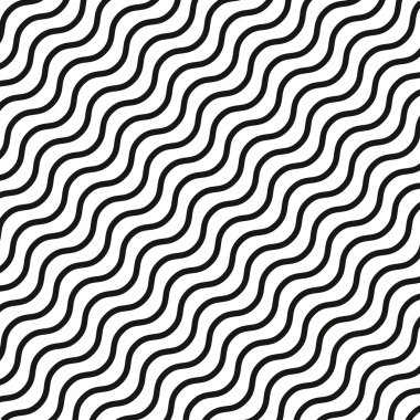 Çizgili satırlar geometrik desen. çapraz dalga paterni siyah çizgiler. Grafik modern desen.