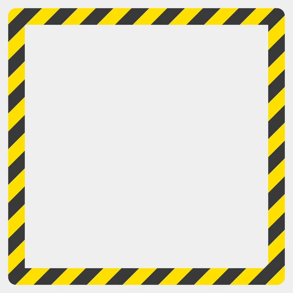 Construction warning border on a white background, vector illustration — Stock Vector