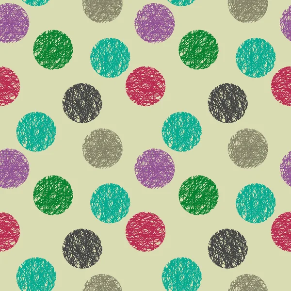 Kusursuz bir el çizimi deseni. Vektör illüstrasyonu