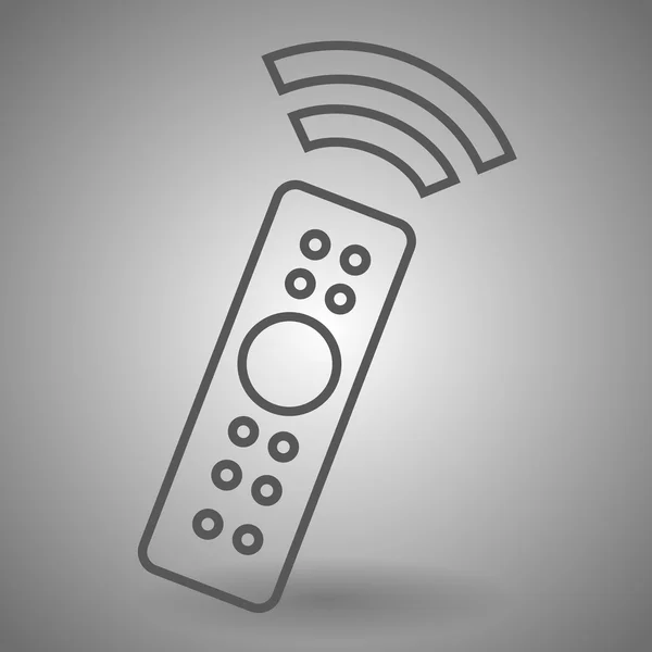 Remote control icon. TV switching channels sign. Linear outline icon — Stock Vector