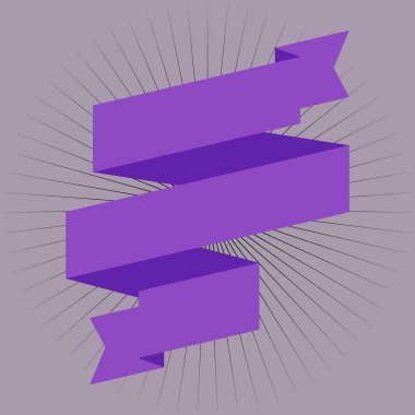 metin vektör çizim için yer ile mor şerit