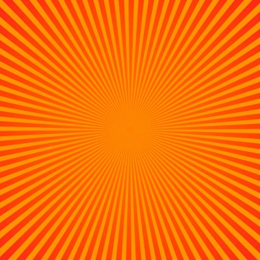 Parlak sarı ışınları arka plan. Çizgi roman, pop sanat tarzı. Vektör, eps 10.
