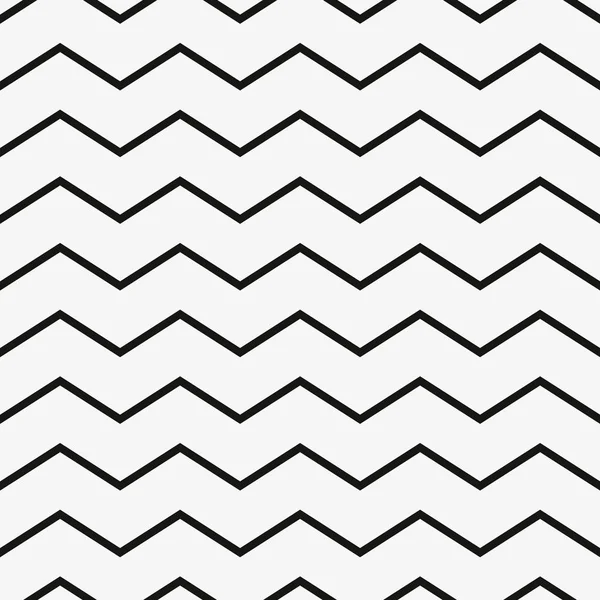 黒と白のジグザグのシェブロンのシームレスなパターン背景。レトロなビンテージ ベクトル デザイン. — ストックベクタ