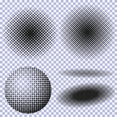 Yarı ton daireler, yarım ton nokta deseni kümesi