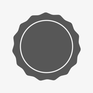 Daire mühür damgası dantel. vektör çizim