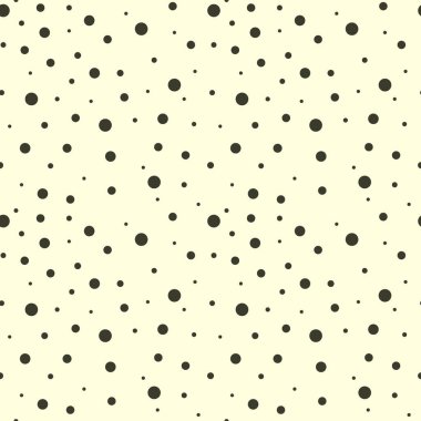 Polka dot seamless modeli. Daireler, noktalar, ile noktalı arka plan tur vektör çizim düz İskandinav tarzı kumaş, hediye paketi, web arka planlar üzerinde baskı, rezervasyon, patchwork hurda