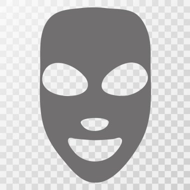 Yüz maskesi düz simgesi. İlaç, kozmetik ve sağlık. Vektör çizim düz tasarımı