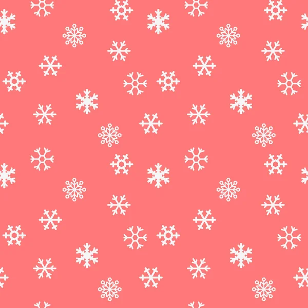 Снежинка бесшовная. Геометрический случайный фон со снегом. Монохромная векторная текстура. — стоковый вектор