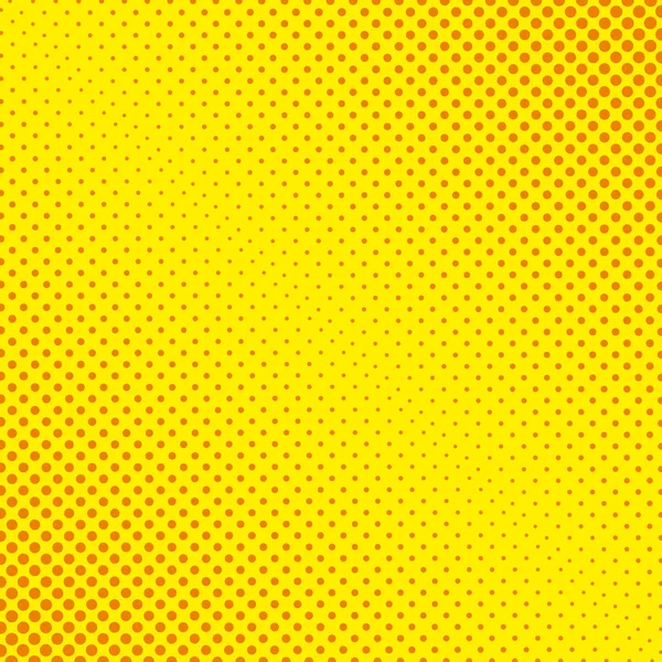 Ретро комический желтый фон растровый полутоновый градиент, векторная иллюстрация запаса — стоковый вектор
