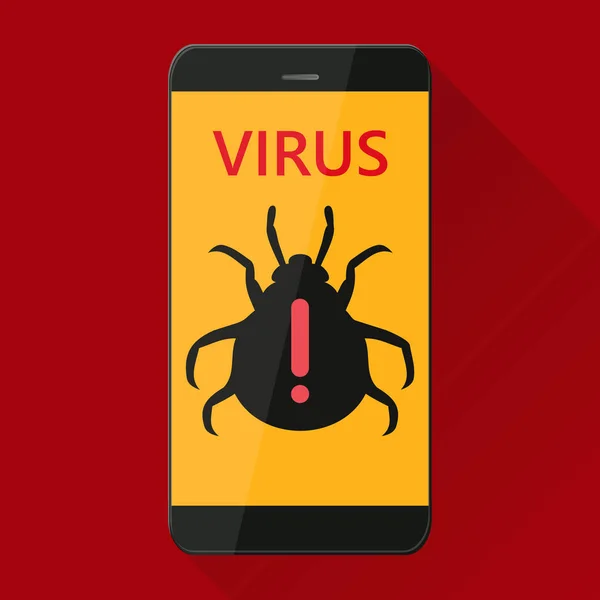Rode Waarschuwing Waarschuwing Voor Onveilige Verbinding Oplichting Spam Gegevens Virus — Stockvector