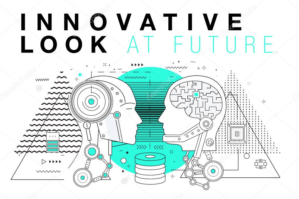 Trendy Innovation systems layouts in polygonal contour line composition