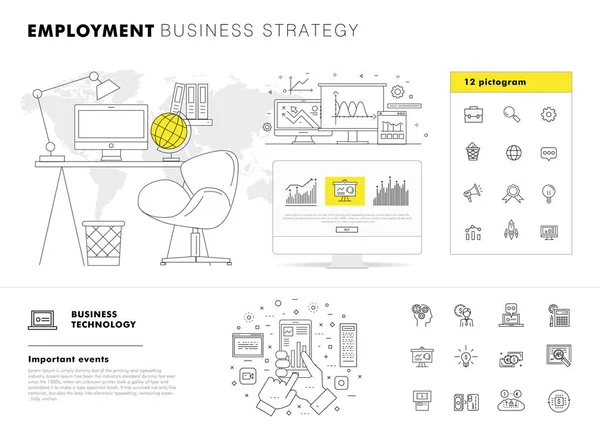 Empleos grandes Diseños modernos . — Vector de stock