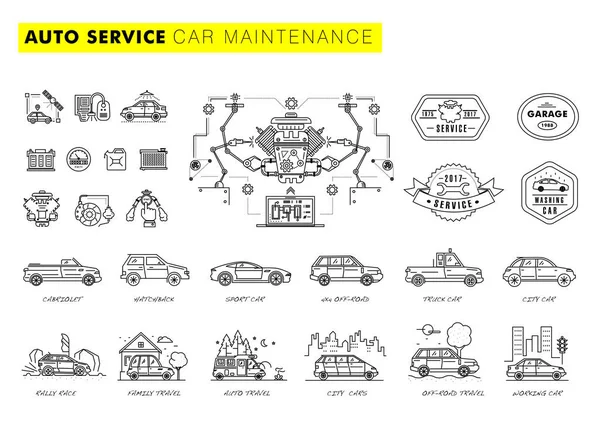 Otomatik hizmet kontür hat kompozisyon. 