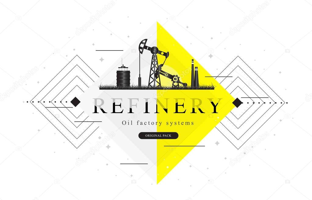 Popularity Oil refinery modern layouts industry.