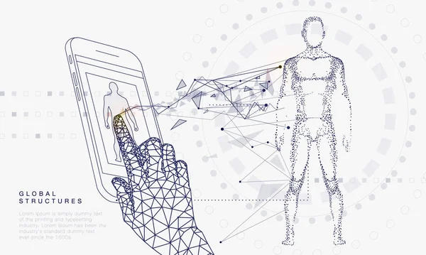 Sistemas Innovación Que Conectan Dispositivos Personas Robots Tecnologías Futuras Sistemas — Vector de stock