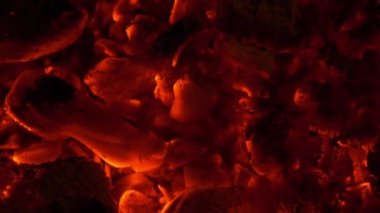 Sıcak kömürleri. Yangın. arka plan.