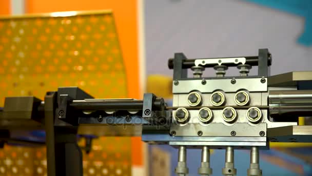 CNC milling machine. Lathe turning lathe. — Stock Video
