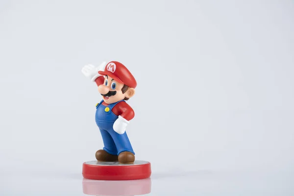 Figura Super Mario Amiibo Acción Fotos de stock libres de derechos