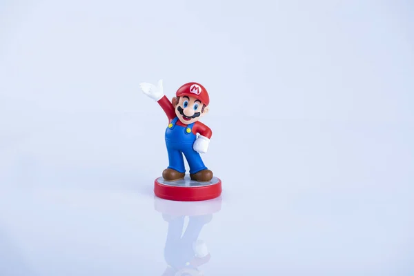 Super Mario Amiibo Φιγούρα Δράσης Εικόνα Αρχείου