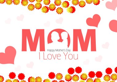 Mutlu anneler günü hisse senedi illüstrasyon