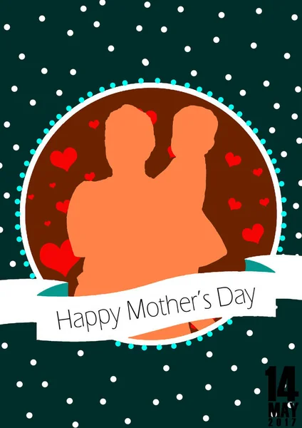 Happy Mother's Day Stock Illustratie — Stockfoto