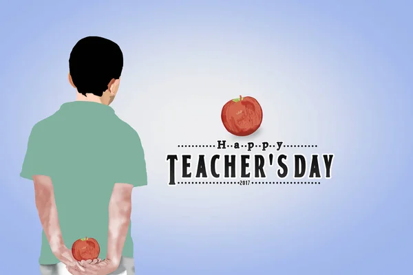 happy teacher`s day with stunted.