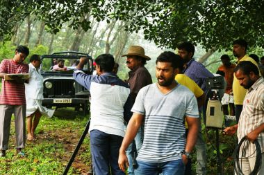 Kodaikanal, Hindistan - 21 Haziran 2016: çekim ve film yapım Film adam iş küme, 