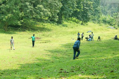Kodaikanal, Hindistan - 30 Haziran 2015: Film ekibi çekim konum film