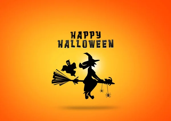 Ünneplés Happy Halloween. Poszter design — Stock Fotó