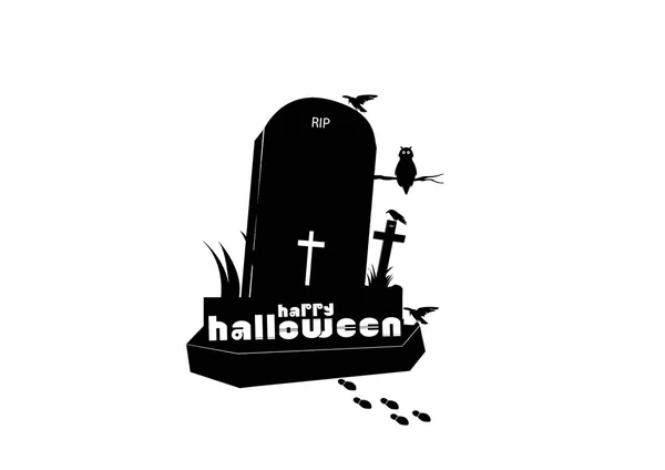 Feliz Halloween no fundo branco — Fotografia de Stock