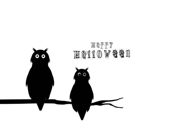 Happy Halloween vektor bokstäver. Holiday kalligrafi för banderoll, affisch, gratulationskort, inbjudan. illustration. — Stockfoto