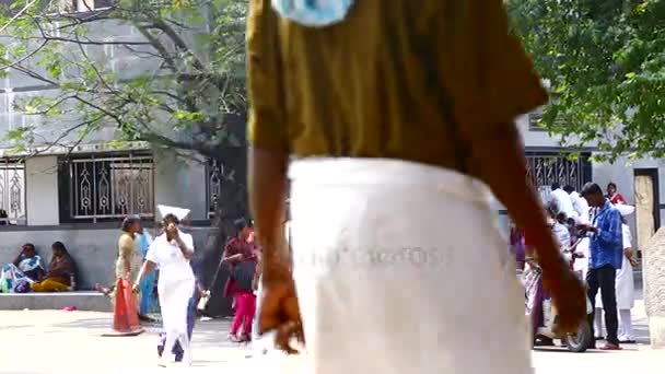 Chennai Índia Setembro 2015 Pessoas Com Estudantes Medicina Enfermeiras Que — Vídeo de Stock