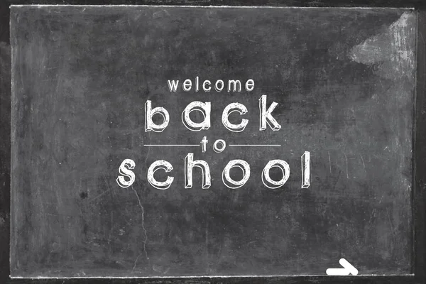 School Board Back School Written Black Chalkboard — Stock Photo, Image