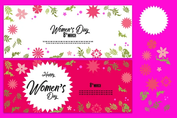 Kreativ Försäljning Sidhuvud Eller Banner Med Rabatterbjudande För Glada Kvinnor — Stockfoto